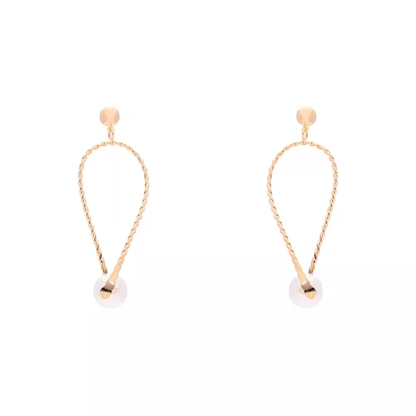 Brinco Trançado com Pérola by Kumbayá Joias 