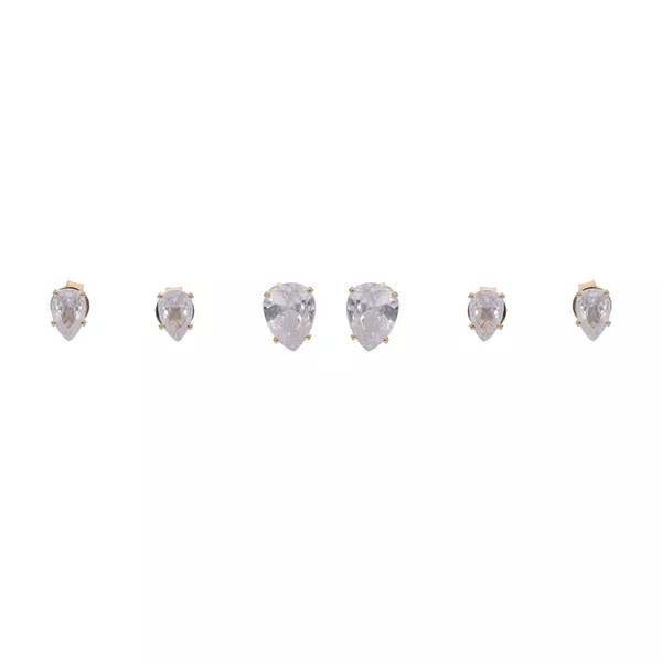 Brinco Trio Ponto De Luz Gota By Kumbayá Joias