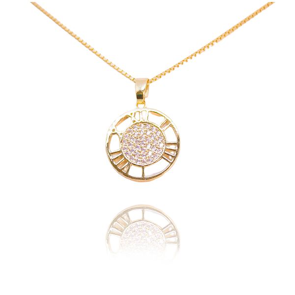 Colar Relogio Incolor By Kumbayá