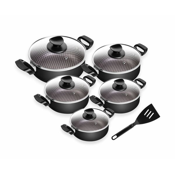 Conjunto de Caçarolas Spesso Preto