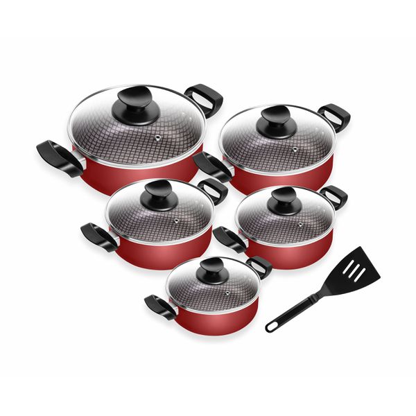 Conjunto de Caçarolas Spesso Vermelho