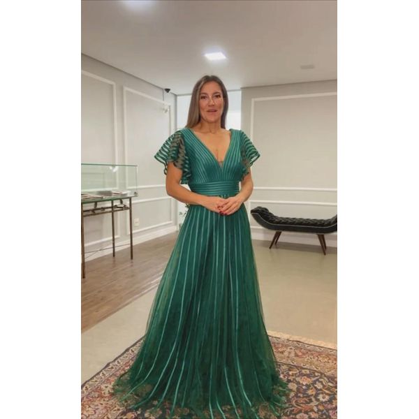 Vestido de Fitas Verde 