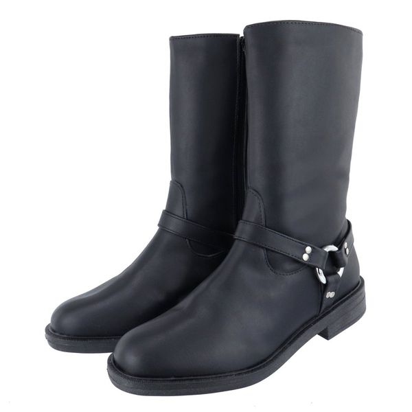 Bota Pietra Biker Cano Médio com Estribo Preta