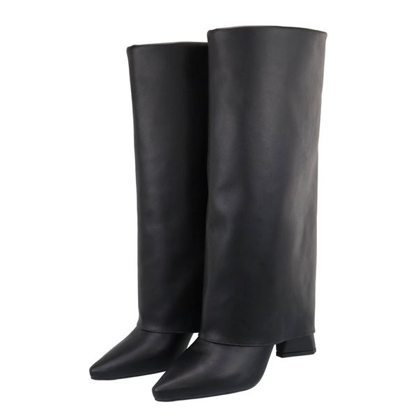 Bota Alicia Capa Cano Alto Preta