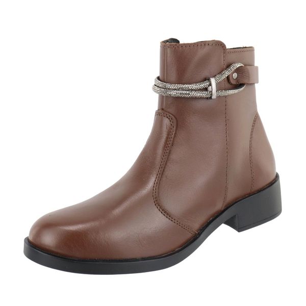 Bota Couro Legitimo Leticia Café