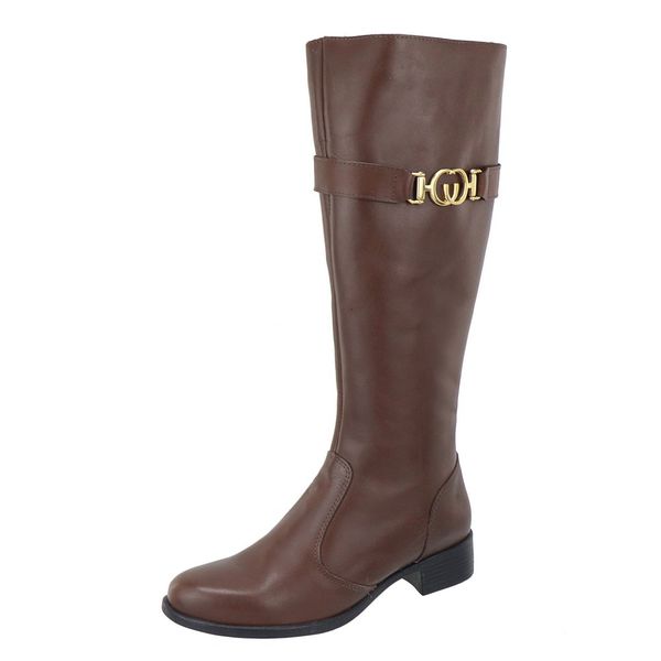 Bota Montaria Couro Legitimo Fivela Lateral Chocolate