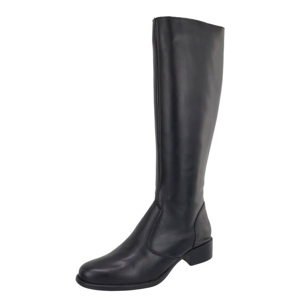 Bota Montaria Couro Legitimo Preta