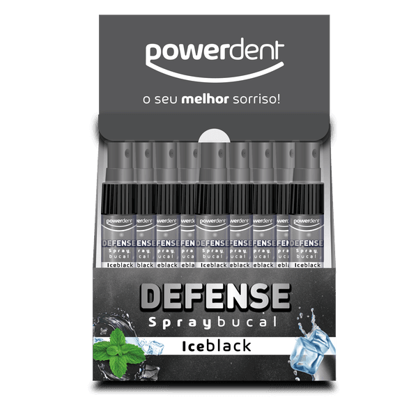 Spray Bucal Powerdent Defense Ice Black 12und