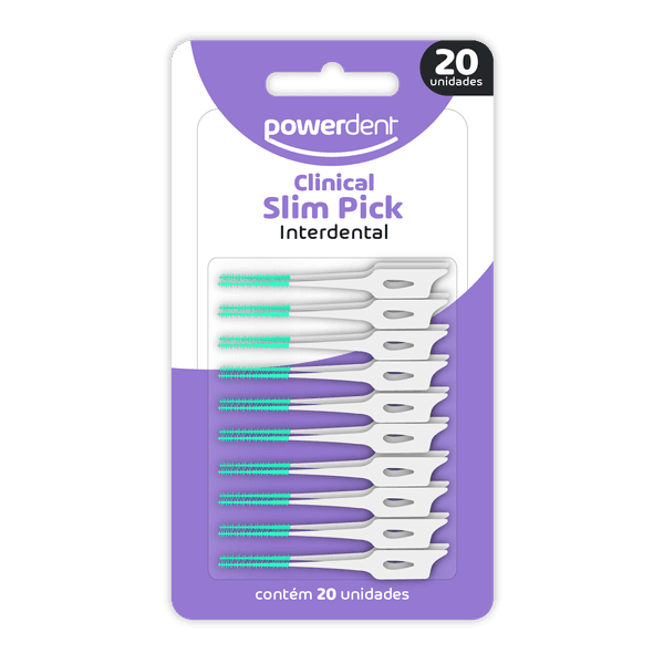 Escova Interdental Powerdent Slim Pick 20un