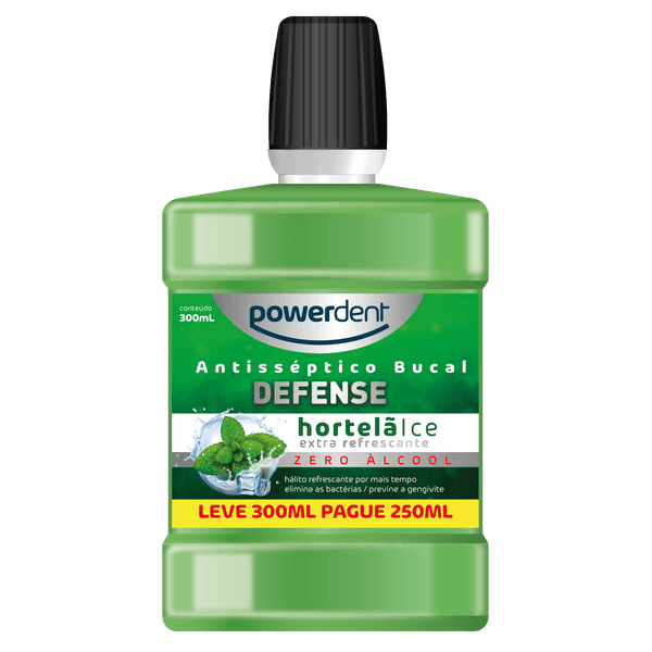Antisséptico Bucal Powerdent Hortelã L300 P250ml