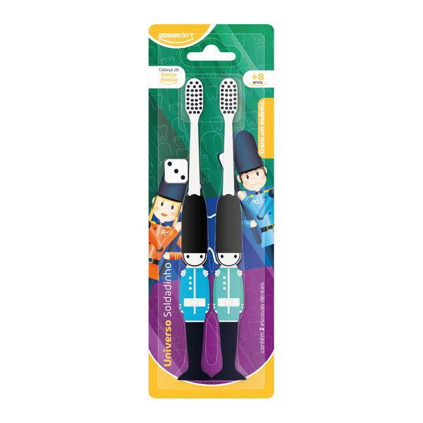 Escova de Dentes Powerdent Infantil Soldadinho