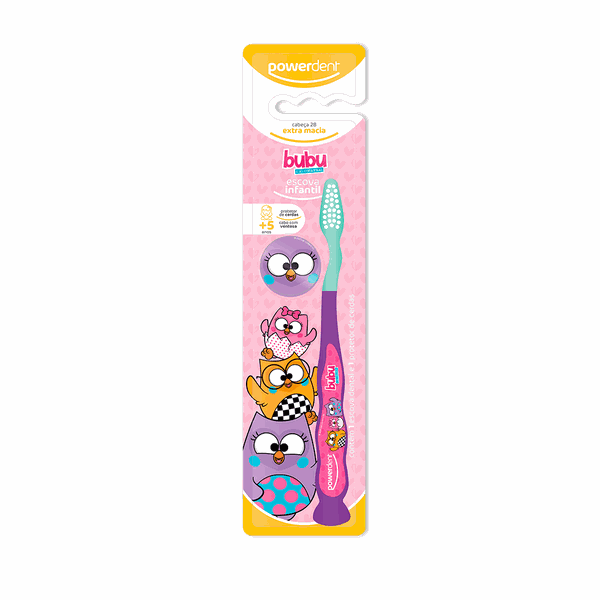 Escova de Dentes Powerdent Infantil Bubu