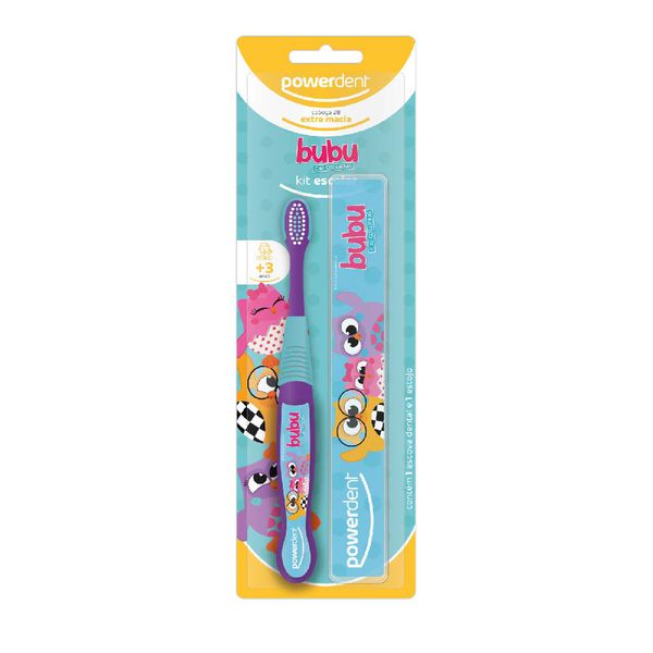 Escova de Dentes Powerdent com Estojo Bubu