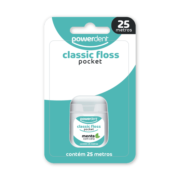 Fio Dental Powerdent ClassicFloss Pocket 25m
