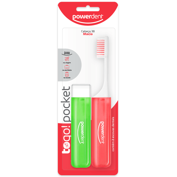 Escova de Viagem Powerdent 2un