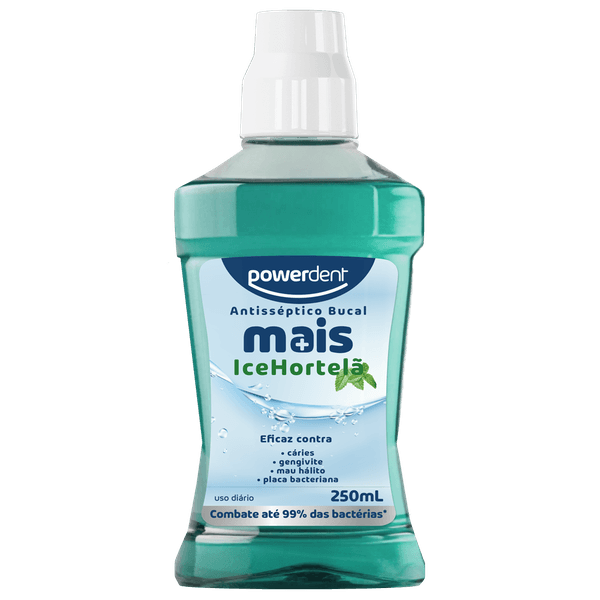ANTISSEPTICO BUCAL COM ALCOOL MAIS ICE HORTELA 250ml