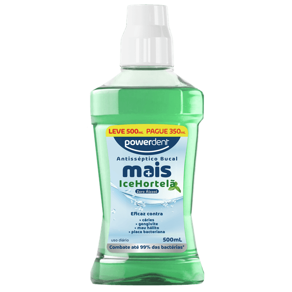 ANTISSEPTICO BUCAL ZERO ALCOOL MAIS ICE HORTELA 500ml