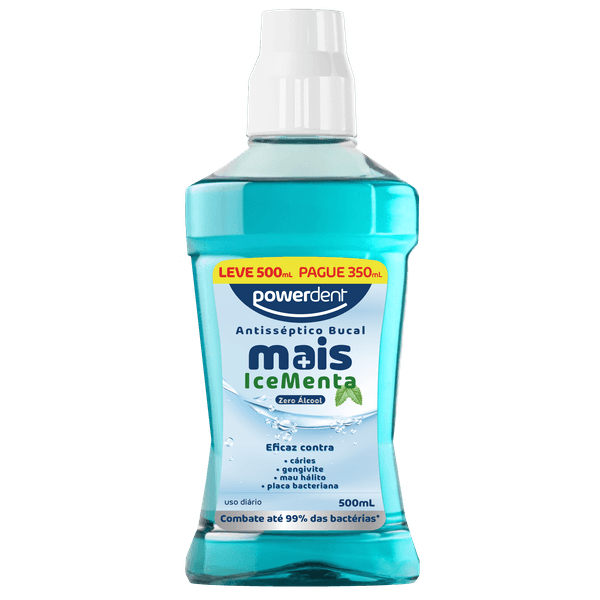 ANTISSEPTICO BUCAL ZERO ALCOOL MAIS ICE MENTA 500ml