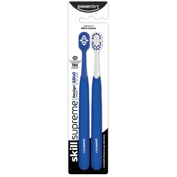 Escova de Dentes Powerdent Skill Supreme 2un