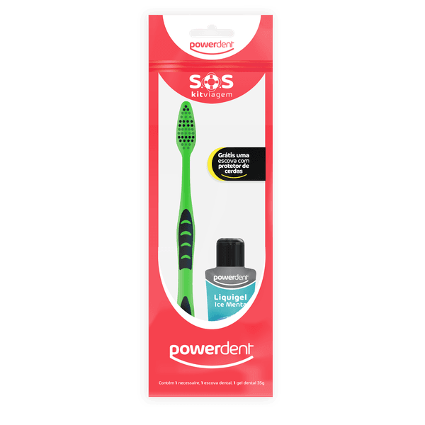 Kit de Higiene Oral Powerdent Viagem SOS