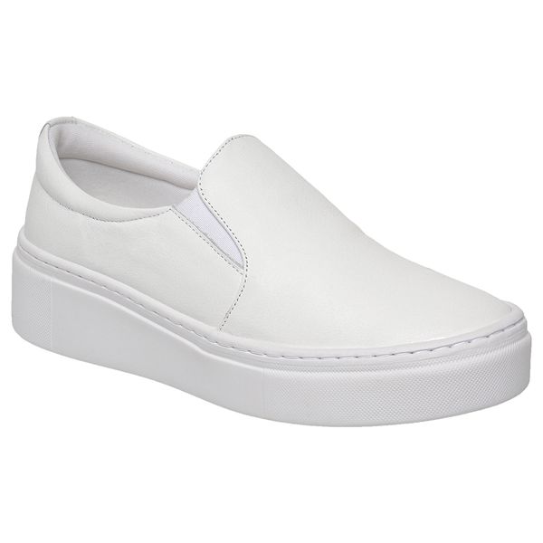 Tênis Feminino Couro Premium Confort Branco 1200