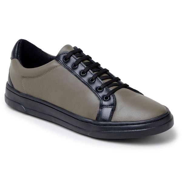 Tênis Casual Couro Premium Plume Oliva Paris Preto 2018