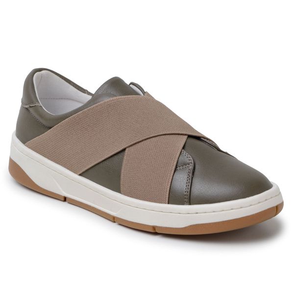 Tênis Slip On Couro Premium Plume Natural 1004