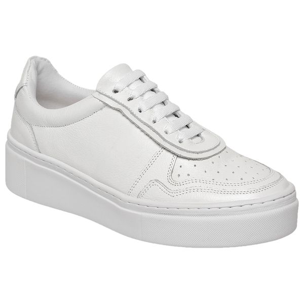 Tênis Feminino Couro Premium Fly Branco 2030