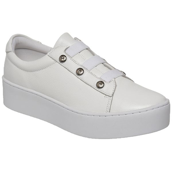 Tênis Feminino Couro Premium Fly Branco 2230