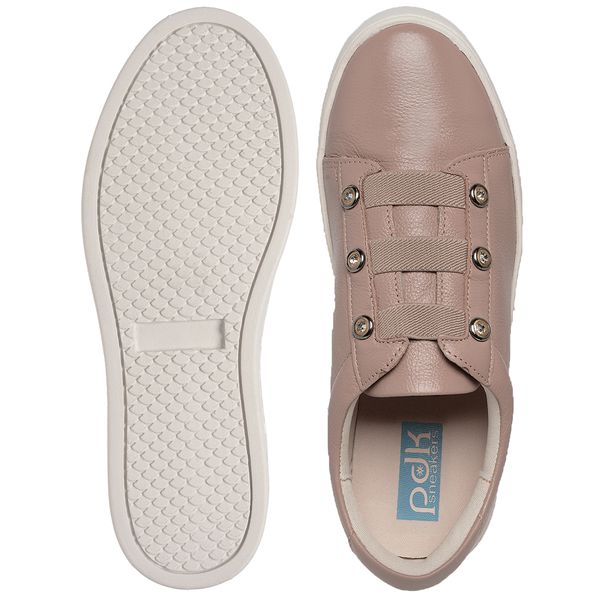 Tênis Slip On Couro Premium Fly Branco 2230