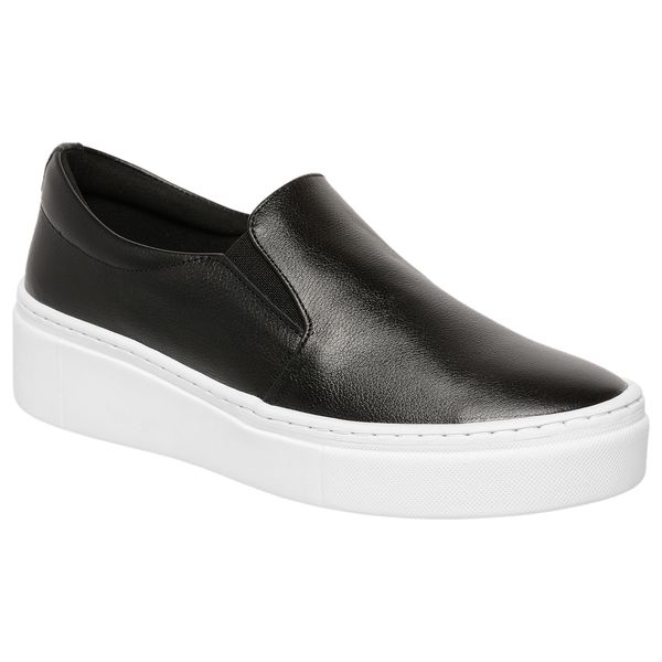 Tênis Slip On Couro Premium Confort Branco 1200