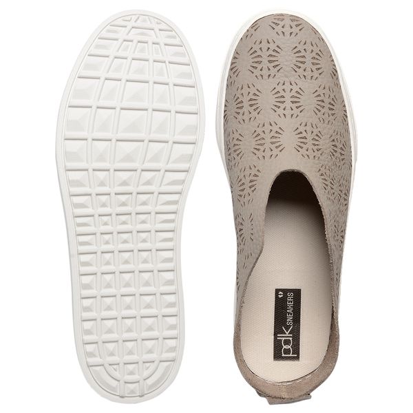 Tênis Slip On Couro Premium Floater Fenix Taupe 507