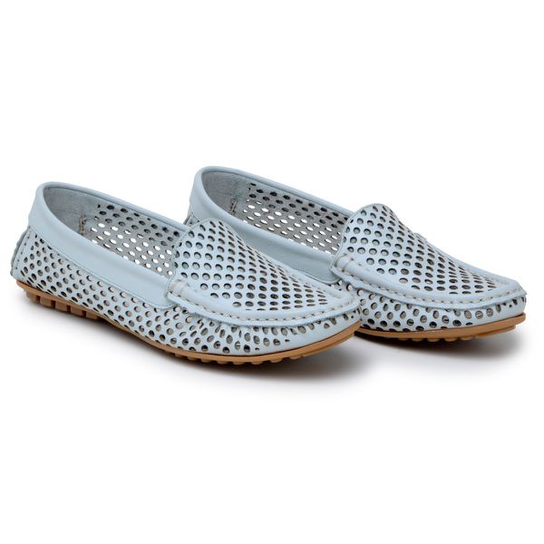 Mocassim Couro Premium Plume Sky Laser 8065