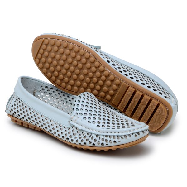 Mocassim Couro Premium Plume Sky Laser 8065