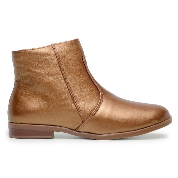 Bota Cano Baixo Couro Legitimo Premium Confort Ouro Velho 9999