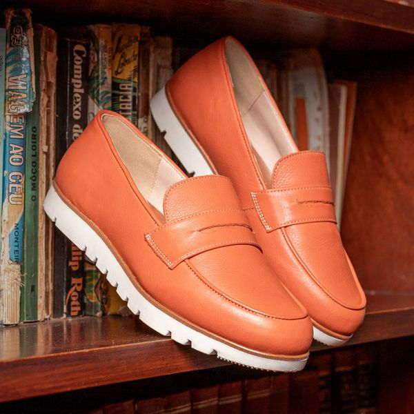 Mocassim Couro Premium Plume Topazio 6002