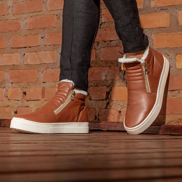 Bota Couro Premium Paris Caramelo 2095