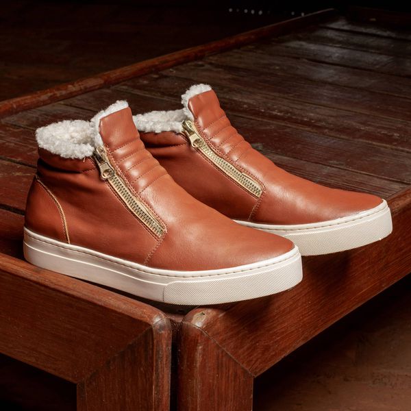 Bota Couro Premium Paris Caramelo 2095