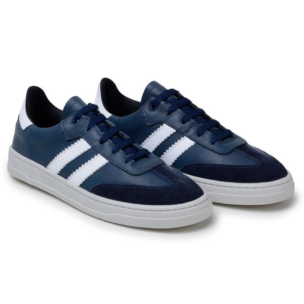 Tênis Casual Couro Premium Paris Branco 2042
