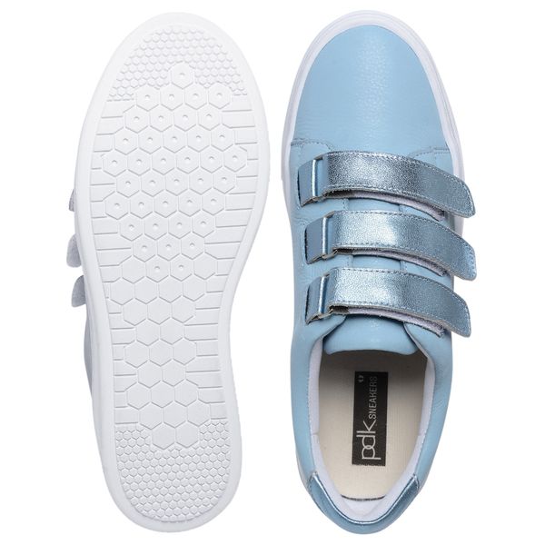 Tênis Couro Premium Plume Azul Céu 2900