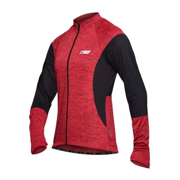 Camisa Sol New Blend Feminino Manga Longa Vermelho