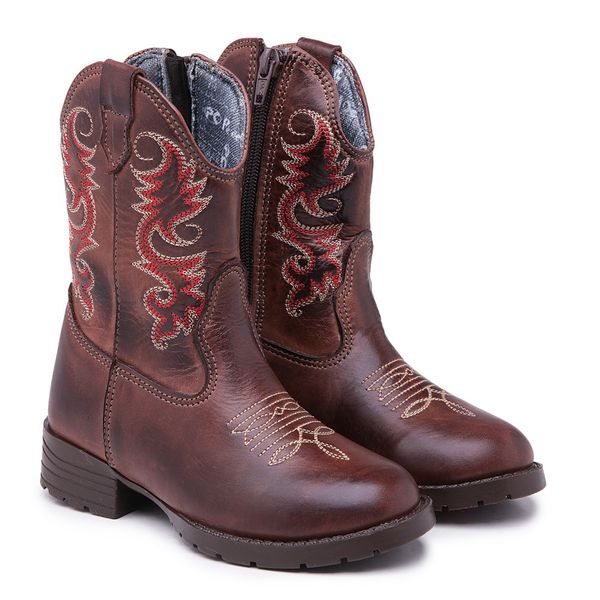 Bota Texana Infantil Marrom