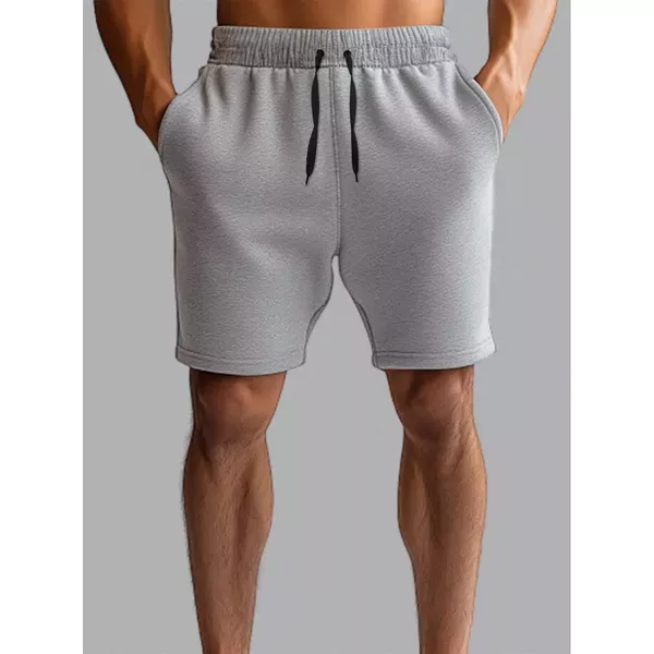 Bermuda Short Moletom Masculino Basico Diversas Cores Cinza