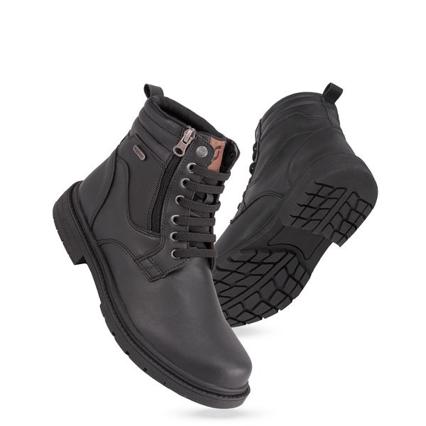 Coturno masculino com ziper lateral hot sale