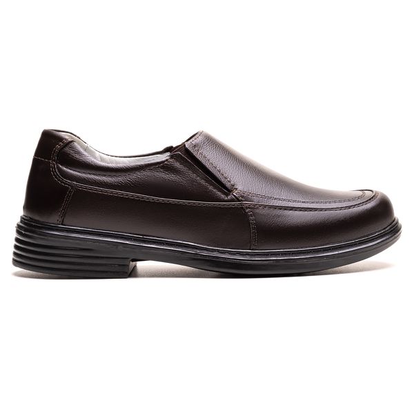 Sapato Masculino Ultra Comfort em Couro Café