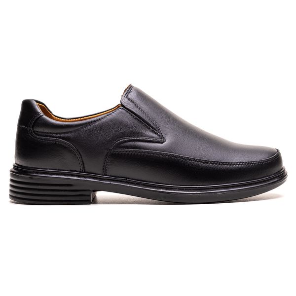 Sapato Masculino Ultra Comfort em Couro Preto