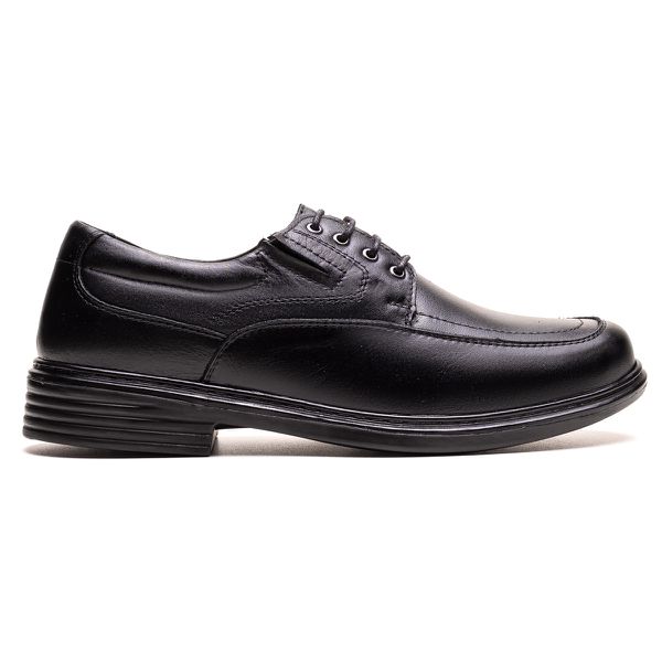 Sapato Masculino Ultra Comfort em Couro Preto
