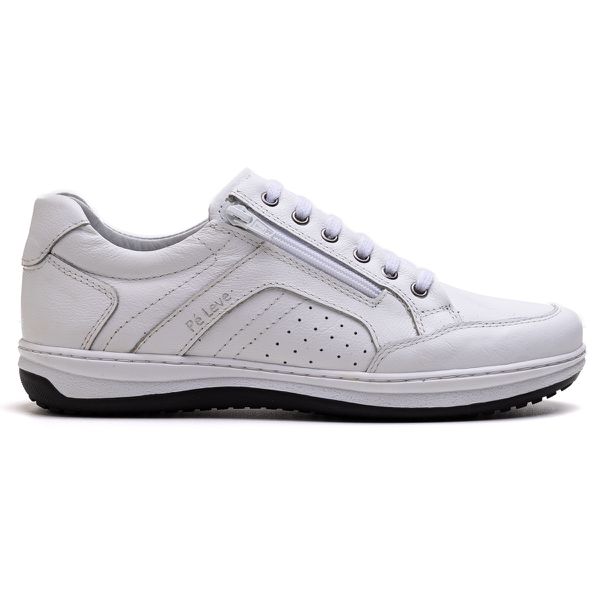 Sapatênis Masculino Ultra Comfort em Couro Branco