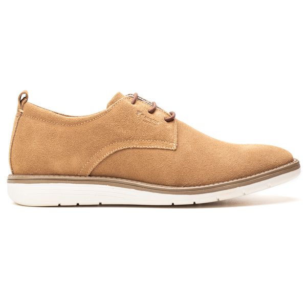 Sapatênis Masculino Couro Areia Comfort 