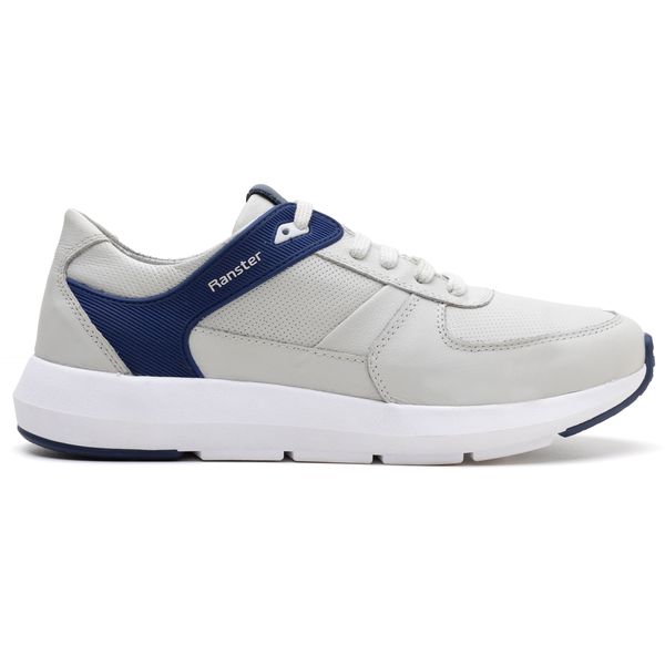 Tênis Sneaker Gelo/Azul Marinho